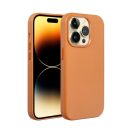 Magsafe műbőr tok Apple iPhone 15 Plus , narancs