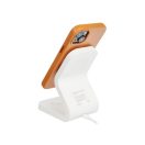 Magsafe műbőr tok Apple iPhone 15 Plus , narancs