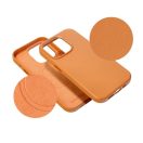 Magsafe műbőr tok Apple iPhone 15 Plus , narancs