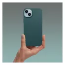 Matt Apple iPhone 15 Plus szilikon tok, zöld