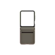   Samsung Galaxy Z Flip5 gyári Flap ECO bőr tok, szürkésbarna