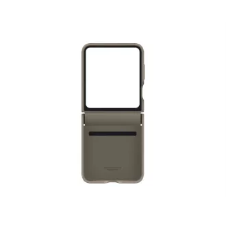  Samsung Galaxy Z Flip5 gyári Flap ECO bőr tok, szürkésbarna