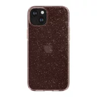   Spigen Liquid Crystal Glitter Apple iPhone 15 Plus tok, csillámos, rózsaszín, átlátszó