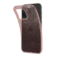   Spigen Liquid Crystal Glitter Apple iPhone 15 Pro tok, csillámos, rózsaszín, átlátszó