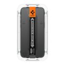 Spigen Glas.tR EZ Fit Apple iPhone 15 Pro tempered kijelzővédő fólia felhelyező kerettel (2db)