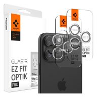   Spigen Glas.tR EZ Fit Optik Pro Apple iPhone 14 Pro / 14 Pro Max / 15 Pro / 15 Pro Max / 16 Pro / 16 Pro Max / 17 Pro / 17 Pro Max, Tempered kameralencse-védő fólia (2db)