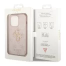 Guess 4G Big Metal Logo Apple iPhone 15 Pro hátlap tok, rózsaszín