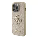 Guess Glitter Script Big 4G Apple iPhone 15 Pro hátlap tok, arany