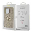 Guess Glitter Script Big 4G Apple iPhone 15 Pro hátlap tok, arany
