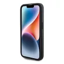 Guess Glitter Script Big 4G Apple iPhone 15 Pro hátlap tok, fekete