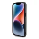 Guess Rhinestone Metal Logo Apple iPhone 15 Pro hátlap tok, lila