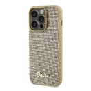 Guess Disco Metal Script Apple iPhone 15 Pro hátlap tok, arany