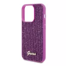 Guess Disco Metal Script Apple iPhone 15 Pro hátlap tok, fuksia