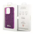 Guess Disco Metal Script Apple iPhone 15 Pro hátlap tok, fuksia