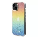 Guess IML Faceted Mirror Disco Iridescent Apple iPhone 15 hátlap tok, színes