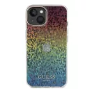 Guess IML Faceted Mirror Disco Iridescent Apple iPhone 15 hátlap tok, színes