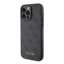 Guess 4G Metal Gold Logo Apple iPhone 15 Pro Max hátlap tok, szürke
