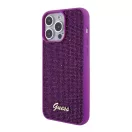 Guess Disco Metal Script Apple iPhone 15 Pro Max hátlap tok, fuksia