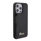 Guess Sequin Script Metal Apple iPhone 15 Pro Max hátlap tok, fekete