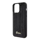 Guess Sequin Script Metal Apple iPhone 15 Pro Max hátlap tok, fekete