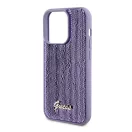 Guess Sequin Script Metal Apple iPhone 15 Pro Max hátlap tok, lila