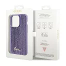 Guess Sequin Script Metal Apple iPhone 15 Pro Max hátlap tok, lila