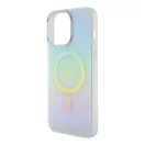 Guess IML Iridescent MagSafe Apple iPhone 15 Pro hátlap tok, türkiz