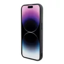 Karl Lagerfeld 3D Rubber Multi Logo Apple iPhone 15 Pro hátlap tok, fekete