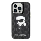 Karl Lagerfeld Monogram Ikonik Apple iPhone 15 Pro hátlap tok, fekete