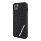 Karl Lagerfeld 3D Rubber Multi Logo Apple iPhone 15 Plus hátlap tok, fekete
