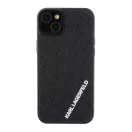 Karl Lagerfeld 3D Rubber Multi Logo Apple iPhone 15 Plus hátlap tok, fekete