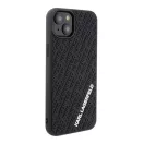 Karl Lagerfeld 3D Rubber Multi Logo Apple iPhone 15 Plus hátlap tok, fekete