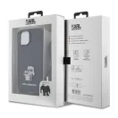 Karl Lagerfeld Crossbody Saffiano Metal Pin Karl Apple iPhone 15 hátlap tok, fekete