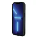 Karl Lagerfeld 3D Rubber Glitter Logo Apple iPhone 15 Pro Max hátlap tok, fekete