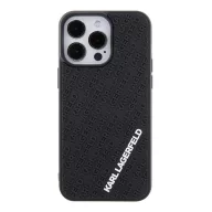   Karl Lagerfeld 3D Rubber Multi Logo Apple iPhone 15 Pro Max hátlap tok, fekete