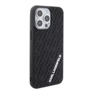   Karl Lagerfeld 3D Rubber Multi Logo Apple iPhone 15 Pro Max hátlap tok, fekete
