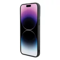   Karl Lagerfeld 3D Rubber Multi Logo Apple iPhone 15 Pro Max hátlap tok, fekete