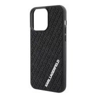   Karl Lagerfeld 3D Rubber Multi Logo Apple iPhone 15 Pro Max hátlap tok, fekete