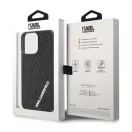 Karl Lagerfeld 3D Rubber Multi Logo Apple iPhone 15 Pro Max hátlap tok, fekete