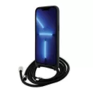 Karl Lagerfeld Crossbody Saffiano Metal Pin Karl Apple iPhone 15 Pro Max hátlap tok, fekete