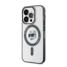Karl Lagerfeld IML Choupette's Head MagSafe Apple iPhone 15 Pro hátlap tok, átlátszó