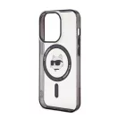 Karl Lagerfeld IML Choupette's Head MagSafe Apple iPhone 15 Pro hátlap tok, átlátszó