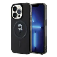   Karl Lagerfeld IML Ikonik MagSafe Apple iPhone 15 Pro hátlap tok, fekete