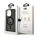 Karl Lagerfeld IML Ikonik MagSafe Apple iPhone 15 Pro hátlap tok, fekete
