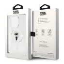 Karl Lagerfeld IML Ikonik MagSafe Apple iPhone 15 Pro hátlap tok, átlátszó