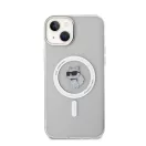 Karl Lagerfeld IML Choupette MagSafe Apple iPhone 15 Plus hátlap tok, átlátszó