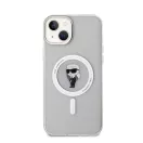 Karl Lagerfeld IML Ikonik MagSafe Apple iPhone 15 Plus hátlap tok, átlátszó