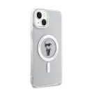 Karl Lagerfeld IML Ikonik MagSafe Apple iPhone 15 Plus hátlap tok, átlátszó