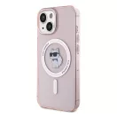 Karl Lagerfeld IML Choupette MagSafe Apple iPhone 15 hátlap tok, rózsaszín