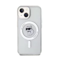   Karl Lagerfeld IML Choupette MagSafe Apple iPhone 15 hátlap tok, átlátszó